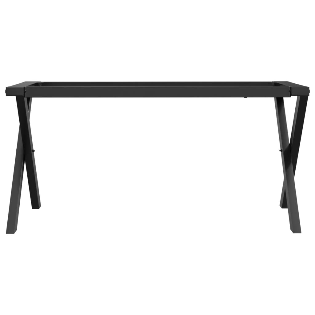 Telaio Gambe a X per Tavolino da Salotto 70x30x43 cm in Acciaio