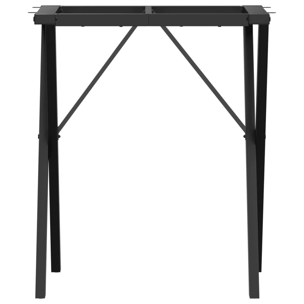 Telaio Gambe a X per Tavolo da Pranzo 40x40x73 cm in Acciaio