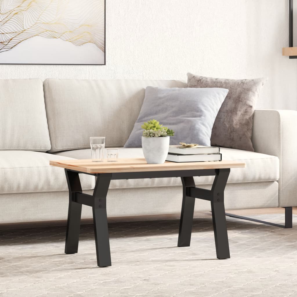 Telaio Gambe a Y per Tavolino da Salotto 60x40x38 cm in Acciaio