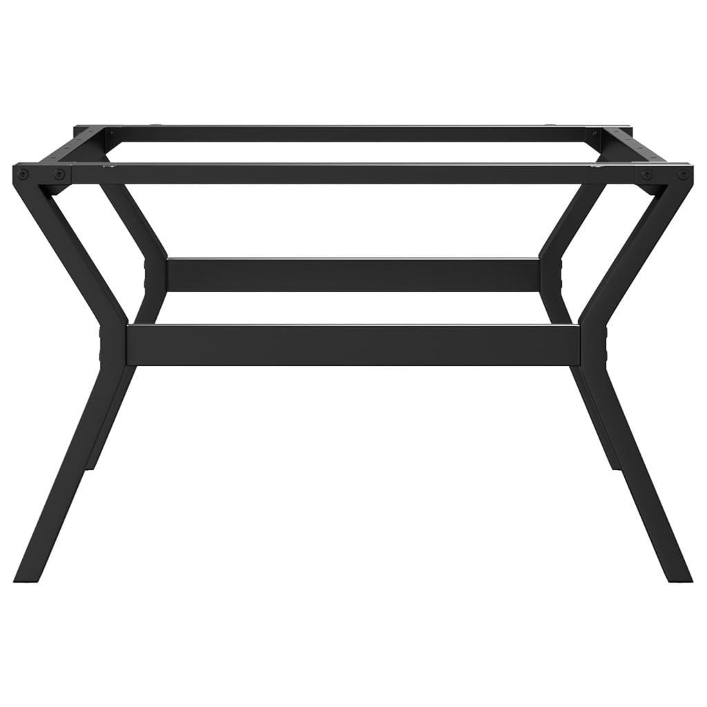 Telaio Gambe a Y per Tavolino da Salotto 80x70x43 cm in Acciaio