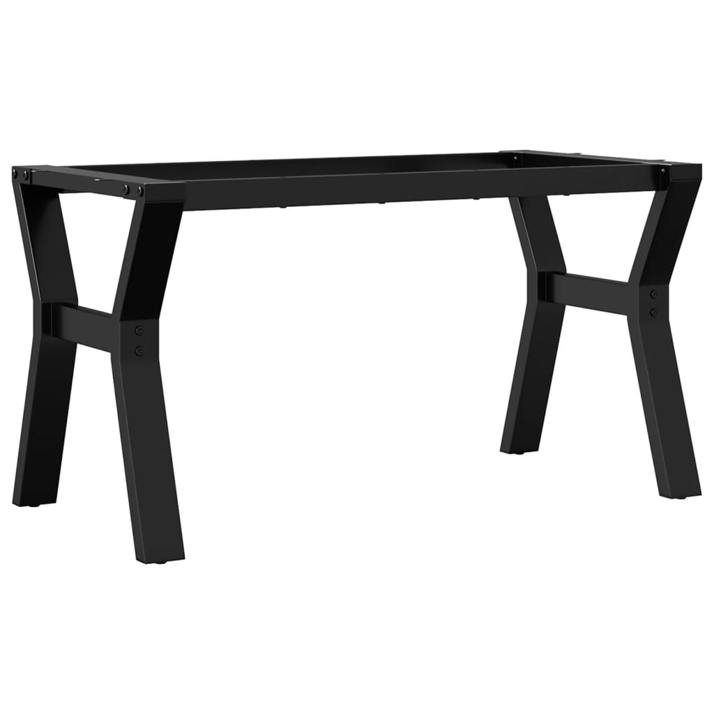Telaio Gambe a Y per Tavolino da Salotto 80x40x43 cm in Acciaio
