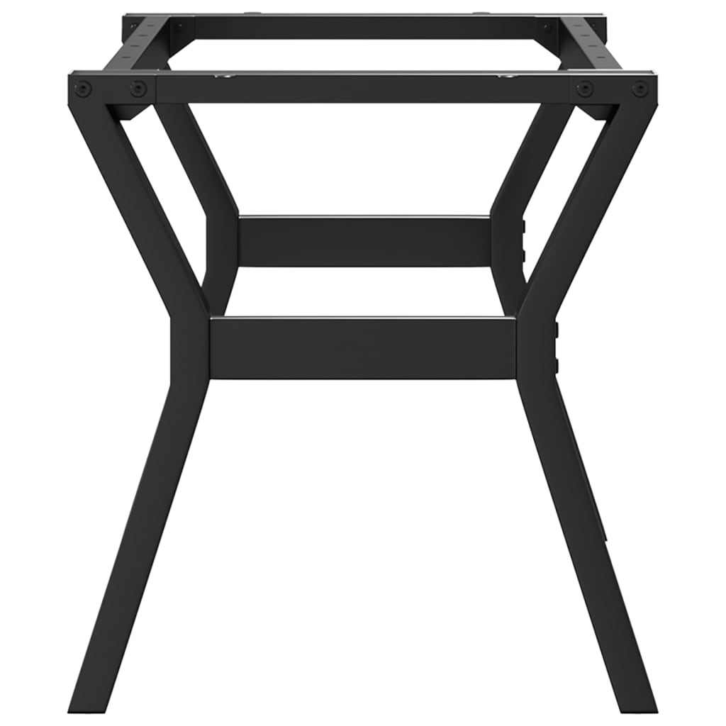 Telaio Gambe a Y per Tavolino da Salotto 80x40x43 cm in Acciaio