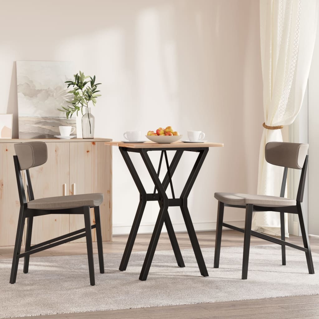 Telaio Gambe a Y per Tavolo da Pranzo 40x40x73 cm in Acciaio