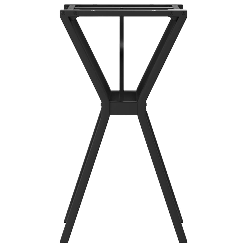 Telaio Gambe a Y per Tavolo da Pranzo 40x40x73 cm in Acciaio