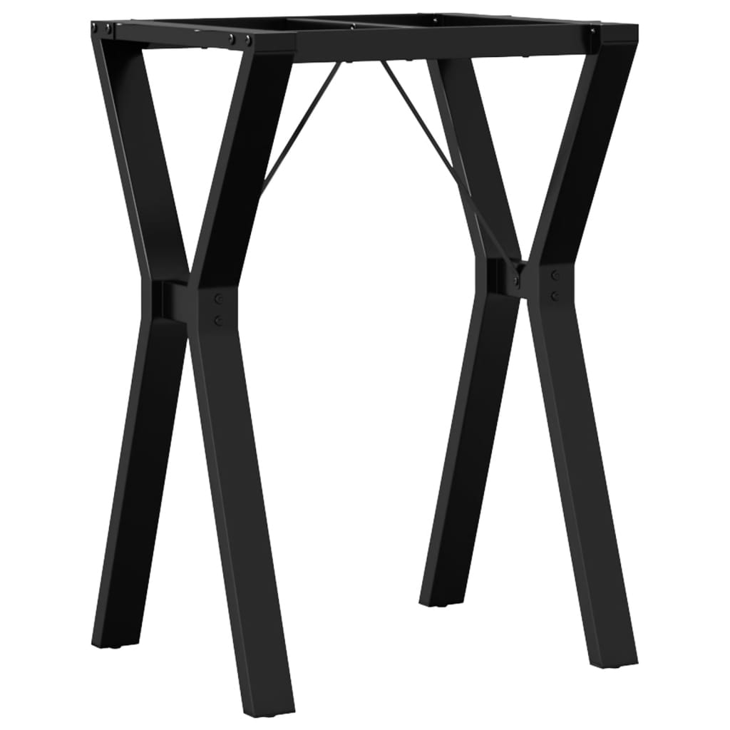 Telaio Gambe a Y per Tavolo da Pranzo 50x40x73 cm in Acciaio