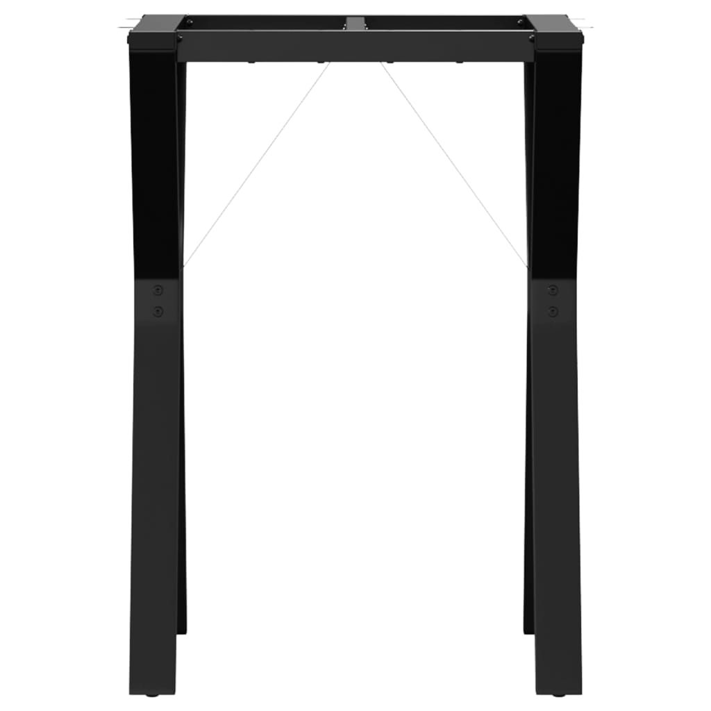 Telaio Gambe a Y per Tavolo da Pranzo 50x40x73 cm in Acciaio