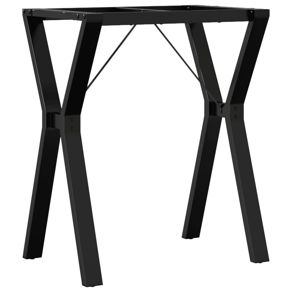 Telaio Gambe a Y per Tavolo da Pranzo 60x40x73 cm in Acciaio