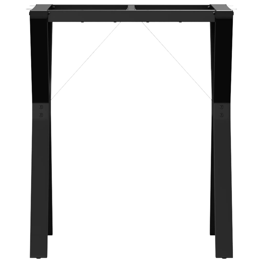 Telaio Gambe a Y per Tavolo da Pranzo 60x40x73 cm in Acciaio