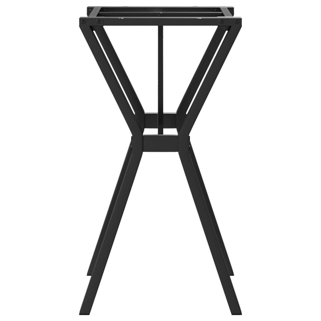 Telaio Gambe a Y per Tavolo da Pranzo 60x40x73 cm in Acciaio