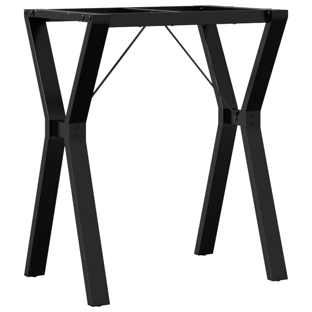 Telaio Gambe a Y per Tavolo da Pranzo 60x40x73 cm in Acciaio