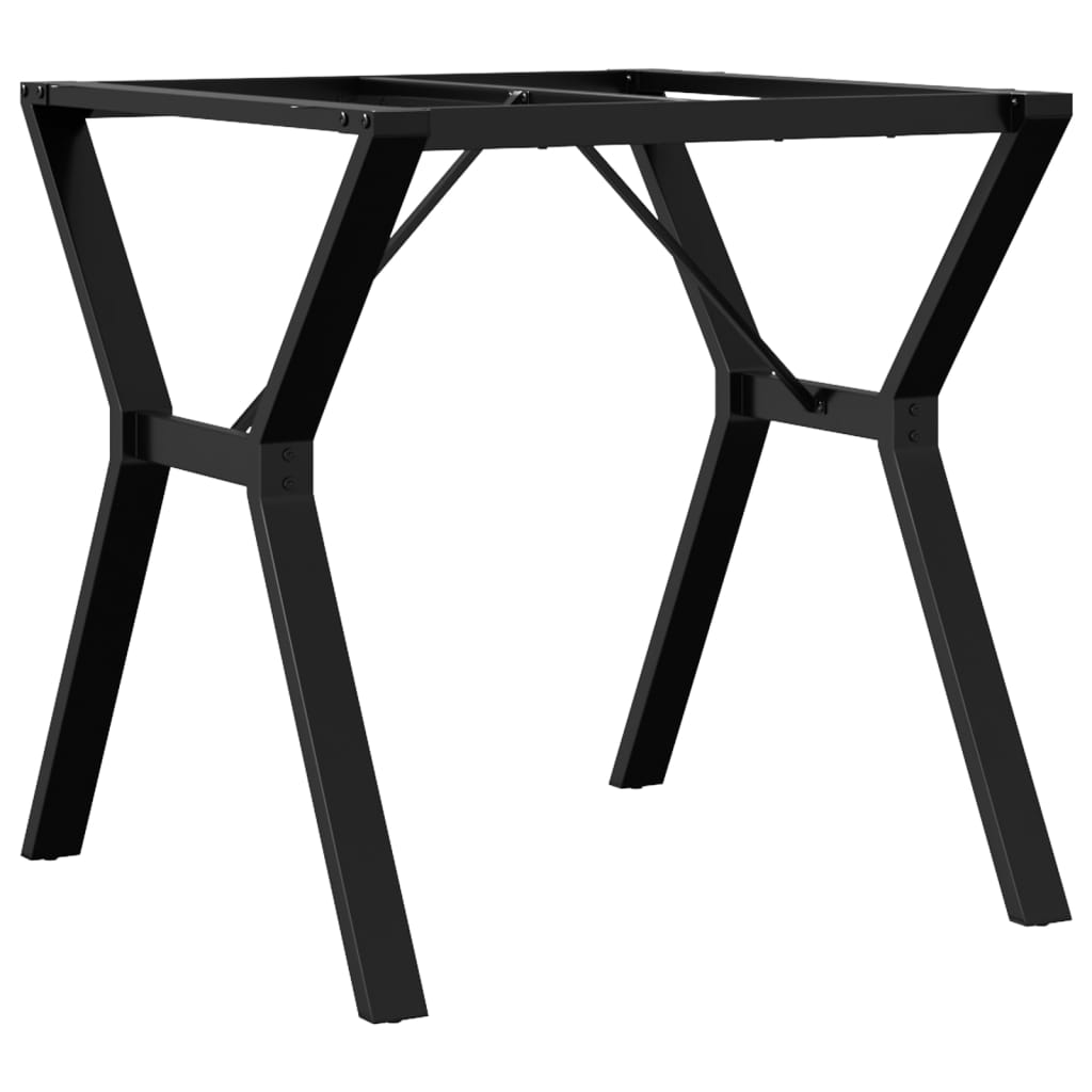 Telaio Gambe a Y per Tavolo da Pranzo 70x70x73 cm in Acciaio - homemem39