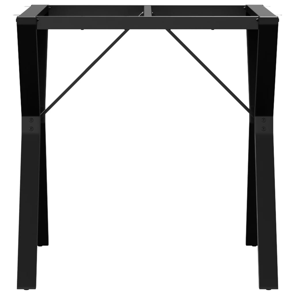 Telaio Gambe a Y per Tavolo da Pranzo 70x70x73 cm in Acciaio - homemem39