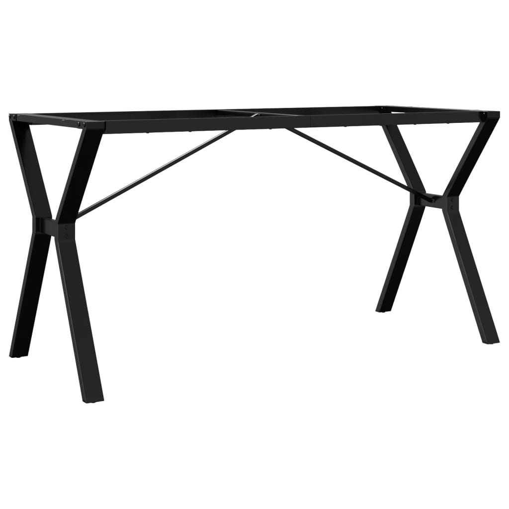 Telaio Gambe a Y per Tavolo da Pranzo 140x60x73 cm in Acciaio - homemem39