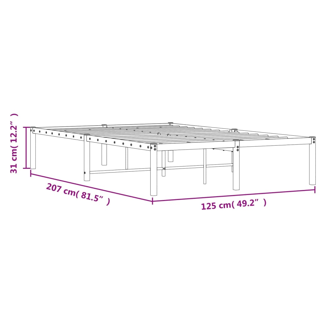 Giroletto in Metallo Nero 120x200 cm | homemem39