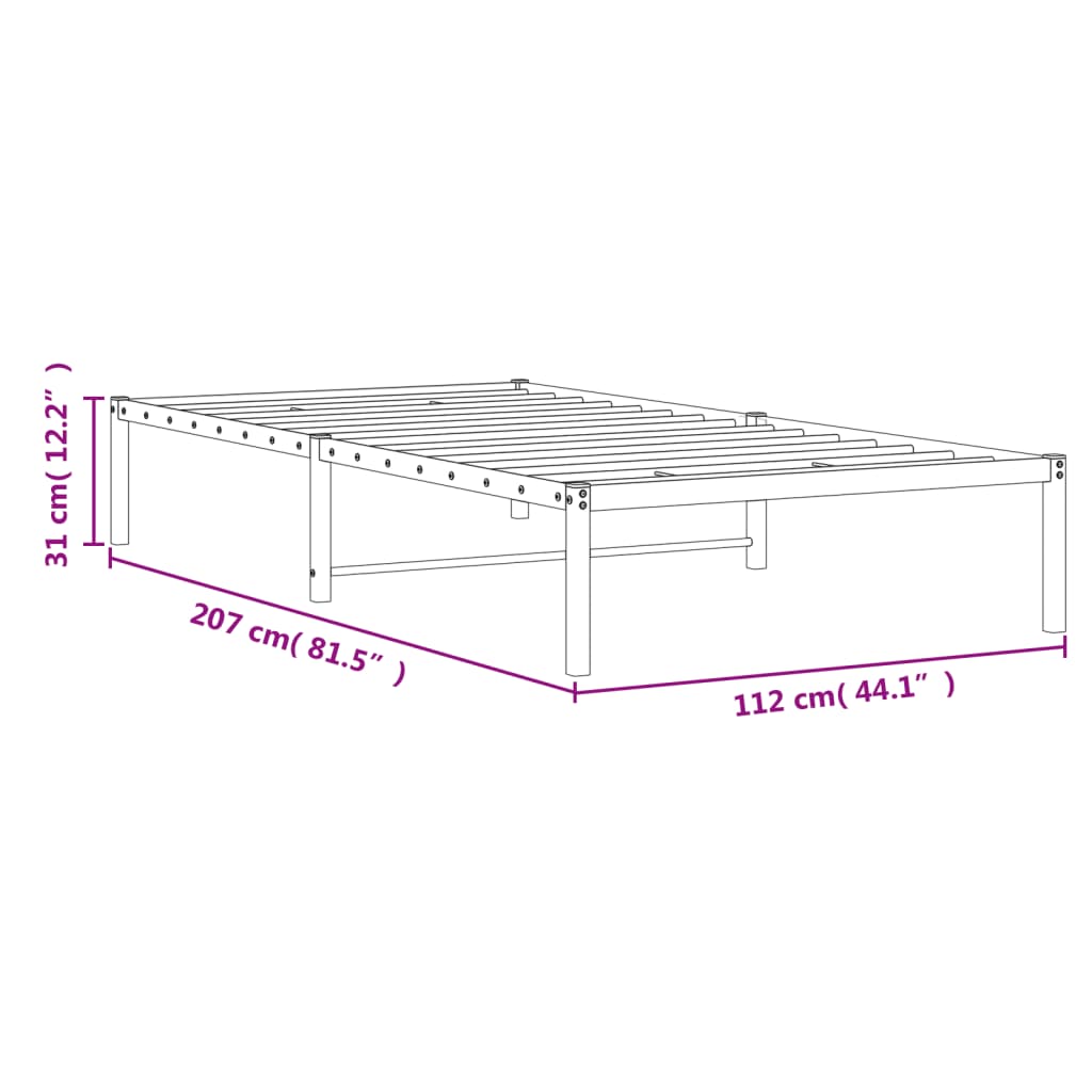 Giroletto Metallo Bianco 107x203 cm | homemem39