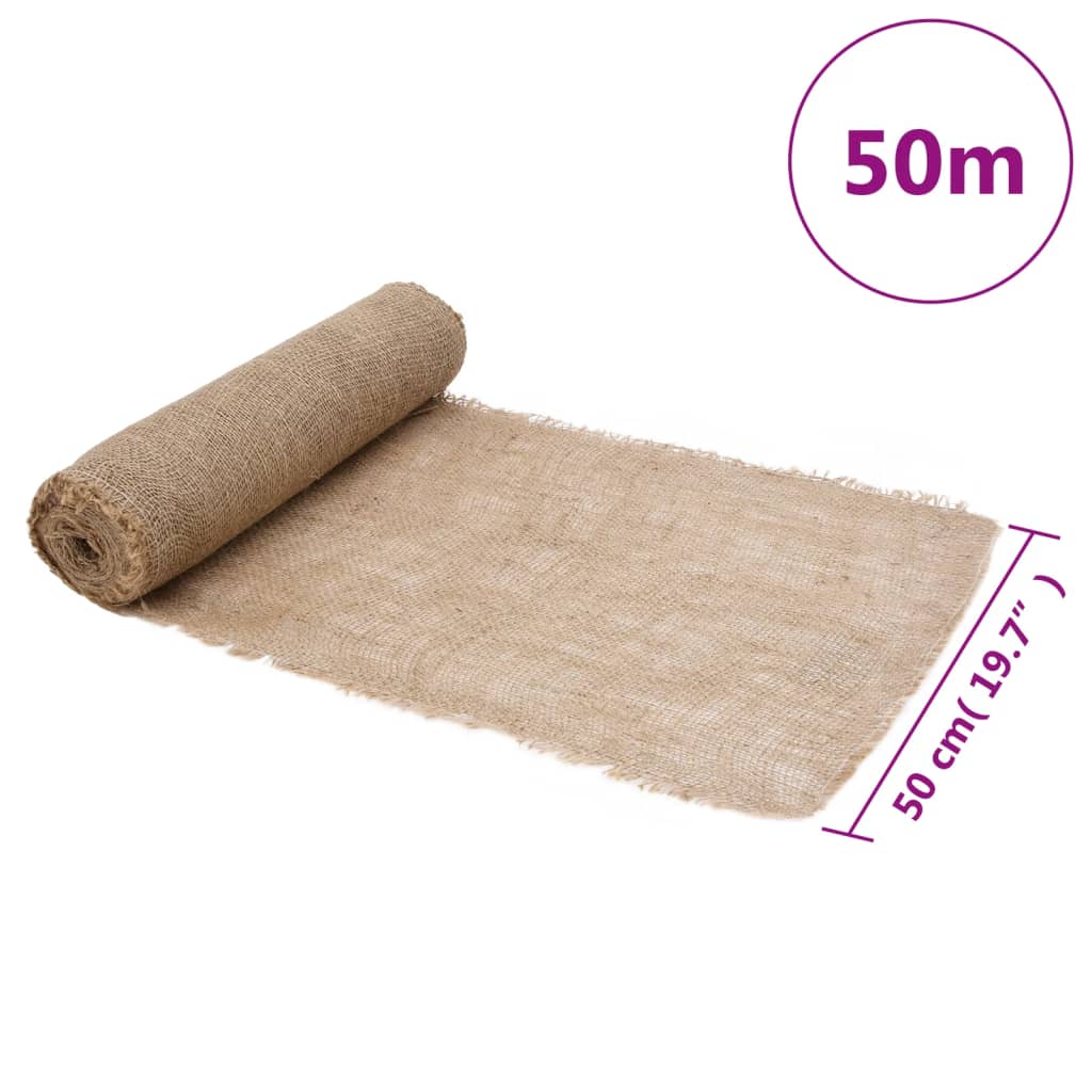 Rotolo in Iuta 0,5x50 m 100% Iuta 200 gsm - homemem39