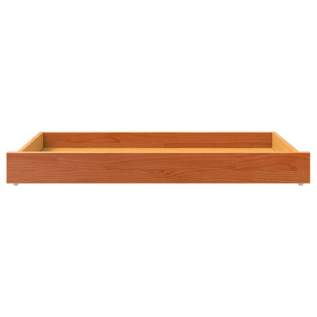 Cassetti per Dormeuse 2pz Marrone Cera Legno Massello di Pino - homemem39