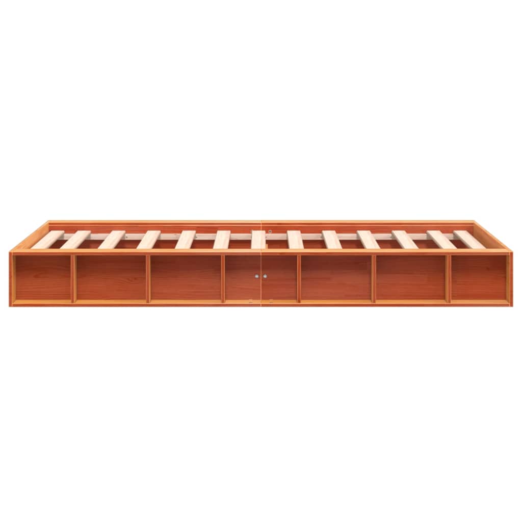 Letto senza Materasso Marrone Cera 90x190 cm in Legno di Pino - homemem39