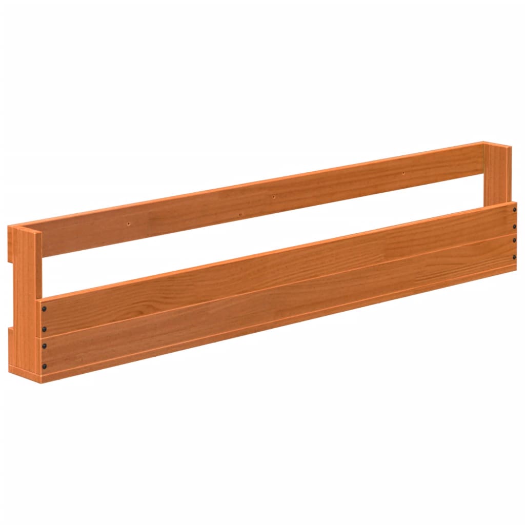 Scarpiere a Parete 2 pz Marrone Cera Legno Massello di Pino - homemem39