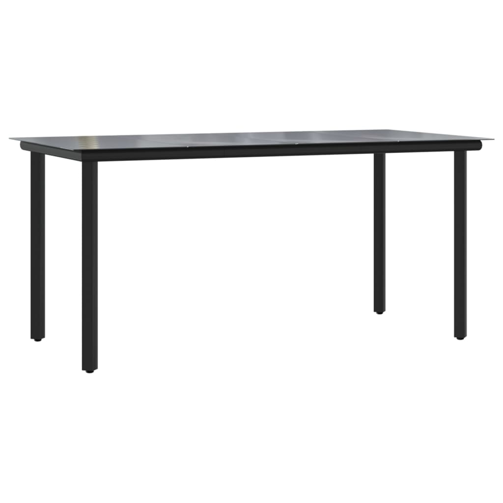 Set da Pranzo da Giardino 7 pz Cuscini Polyrattan Grigio Chiaro - homemem39