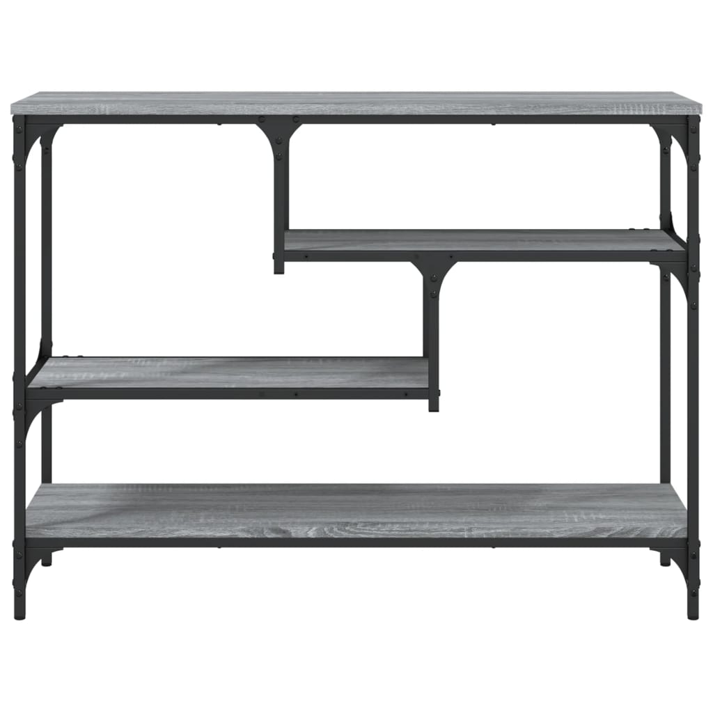Tavolino Consolle Grigio Sonoma 100x30x75 cm Legno Multistrato - homemem39