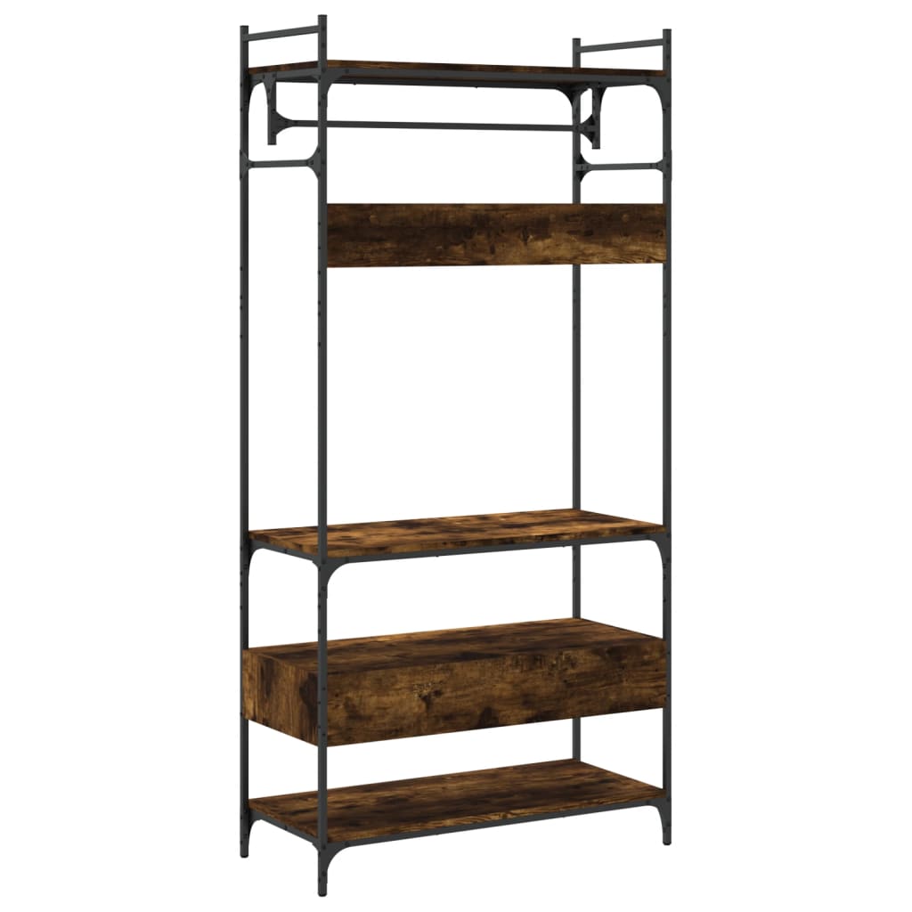 Armadio Cassetti Rovere Fumo 89x39x184,5 cm Legno Multistrato - homemem39