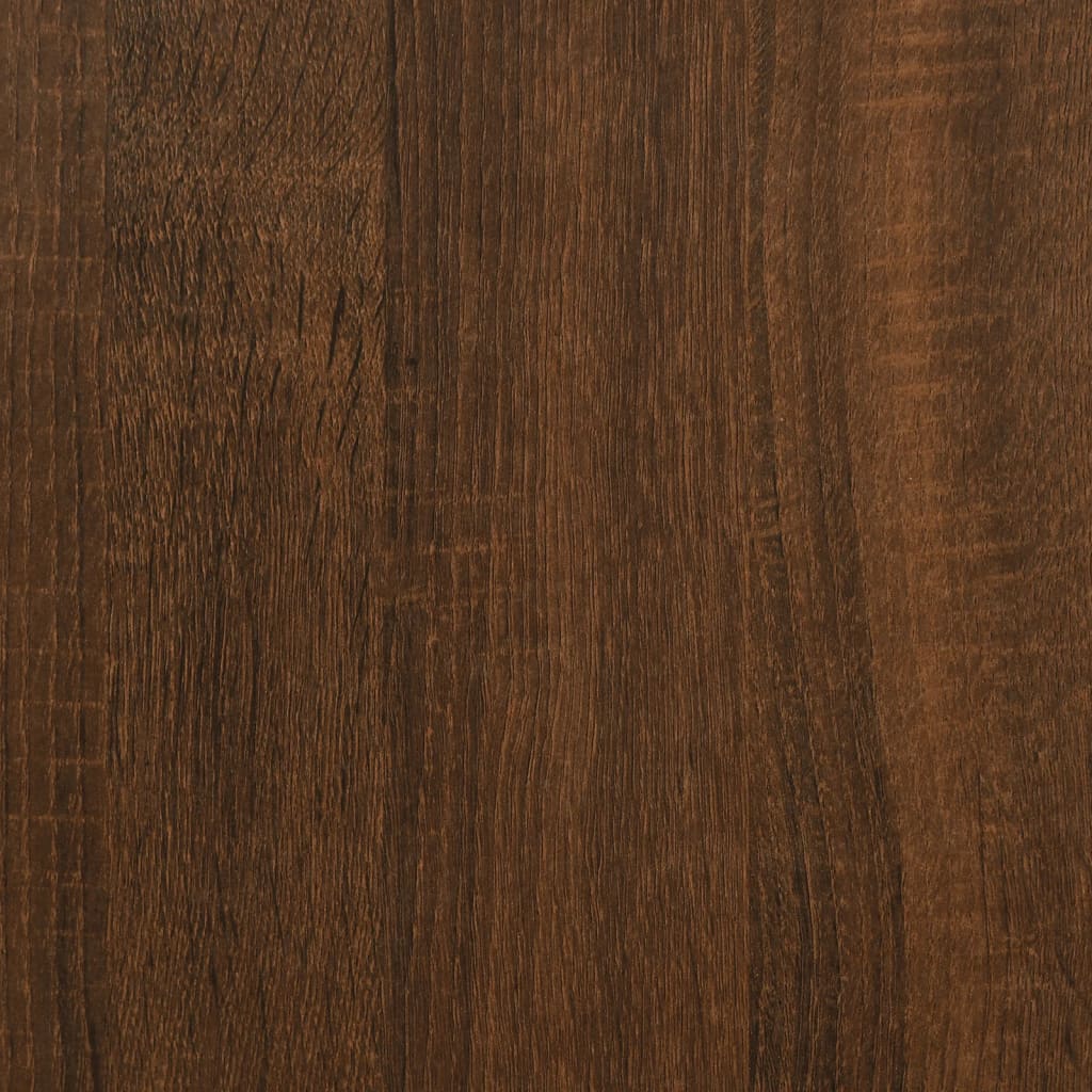 Panca Portaoggetti Rovere Marrone 70x42,5x47 Legno Multistrato