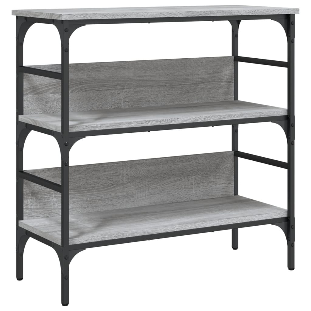 Tavolino Consolle Grigio Sonoma 75x32x75cm in Legno Multistrato - homemem39