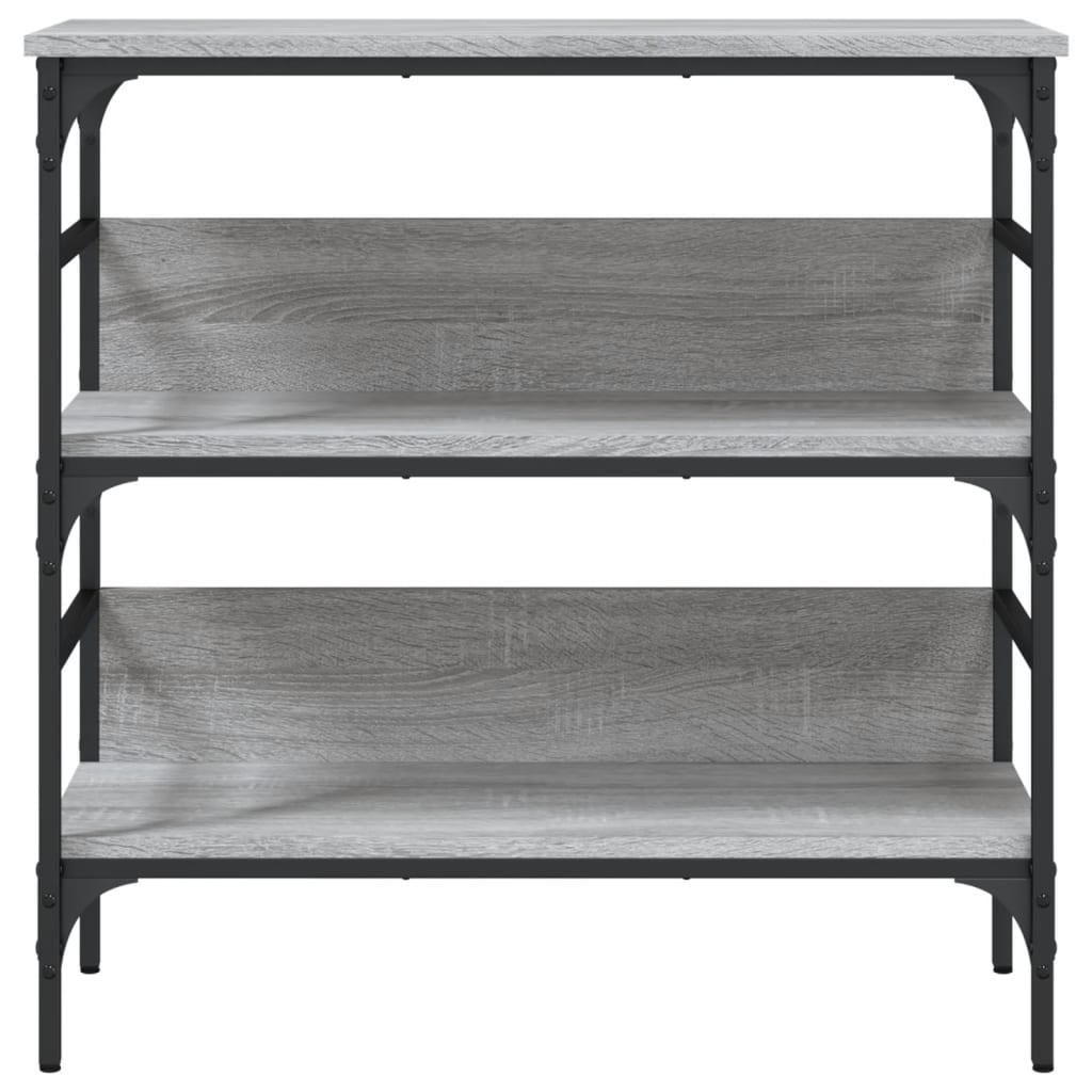 Tavolino Consolle Grigio Sonoma 75x32x75cm in Legno Multistrato - homemem39