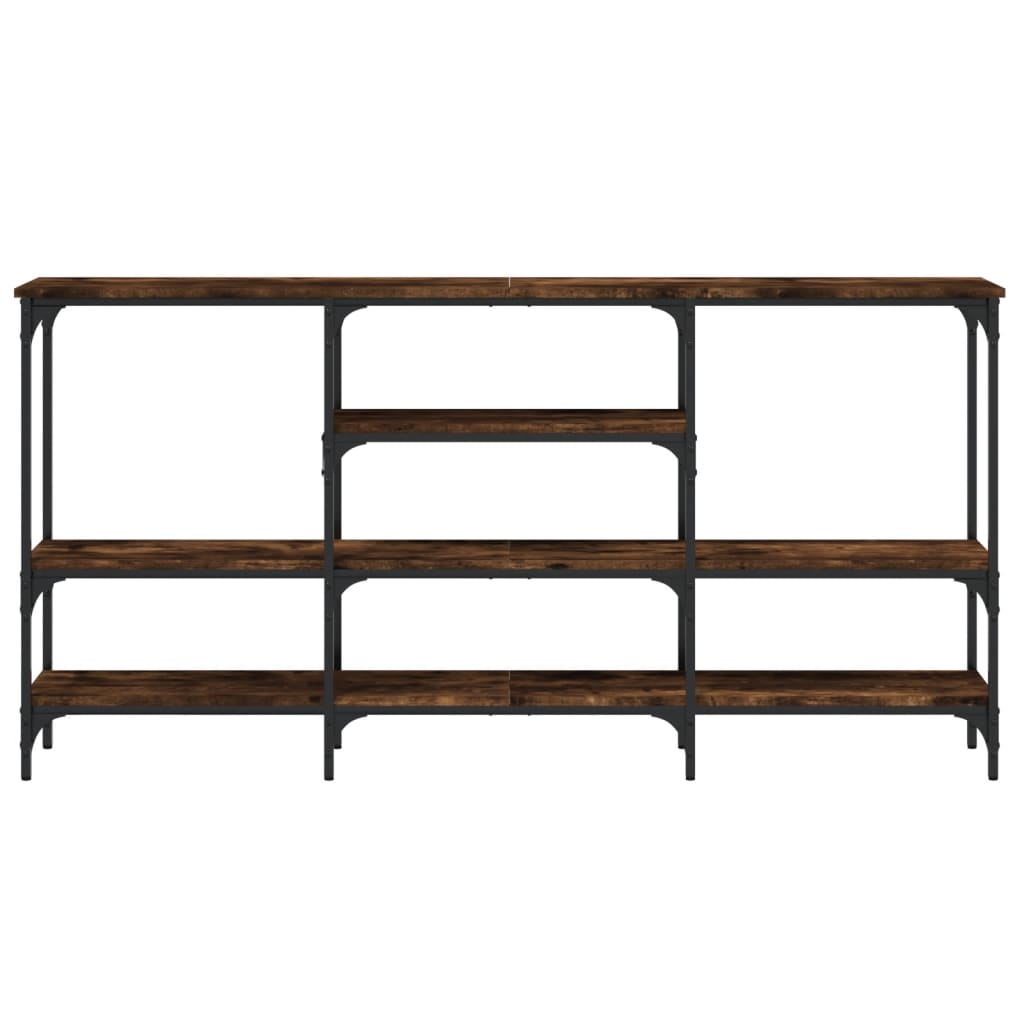 Tavolo Consolle Rovere Fumo 160x29x80 cm in Legno Multistrato - homemem39