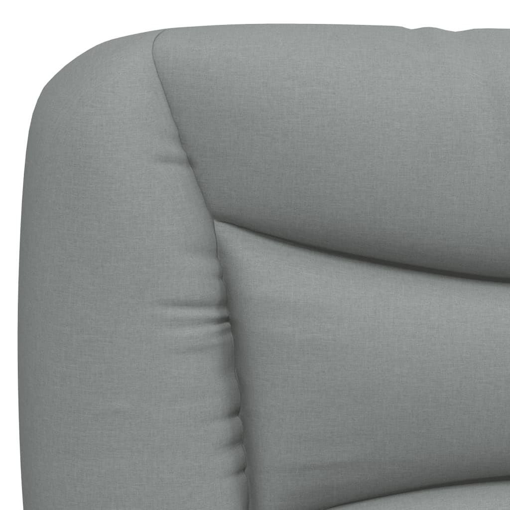 Giroletto senza Materasso Grigio Chiaro 90x200 cm Tessuto