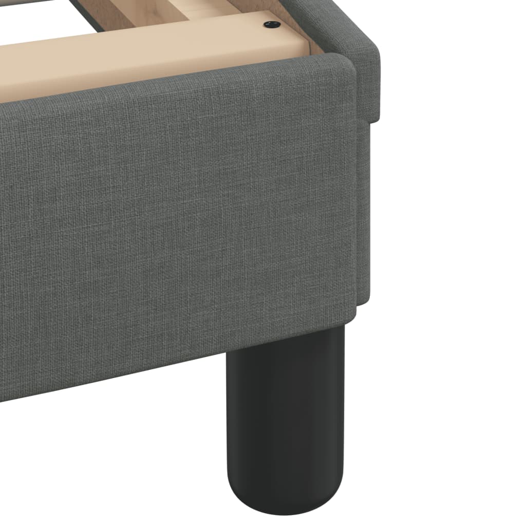 Giroletto senza Materasso Grigio Scuro 90x200 cm Tessuto