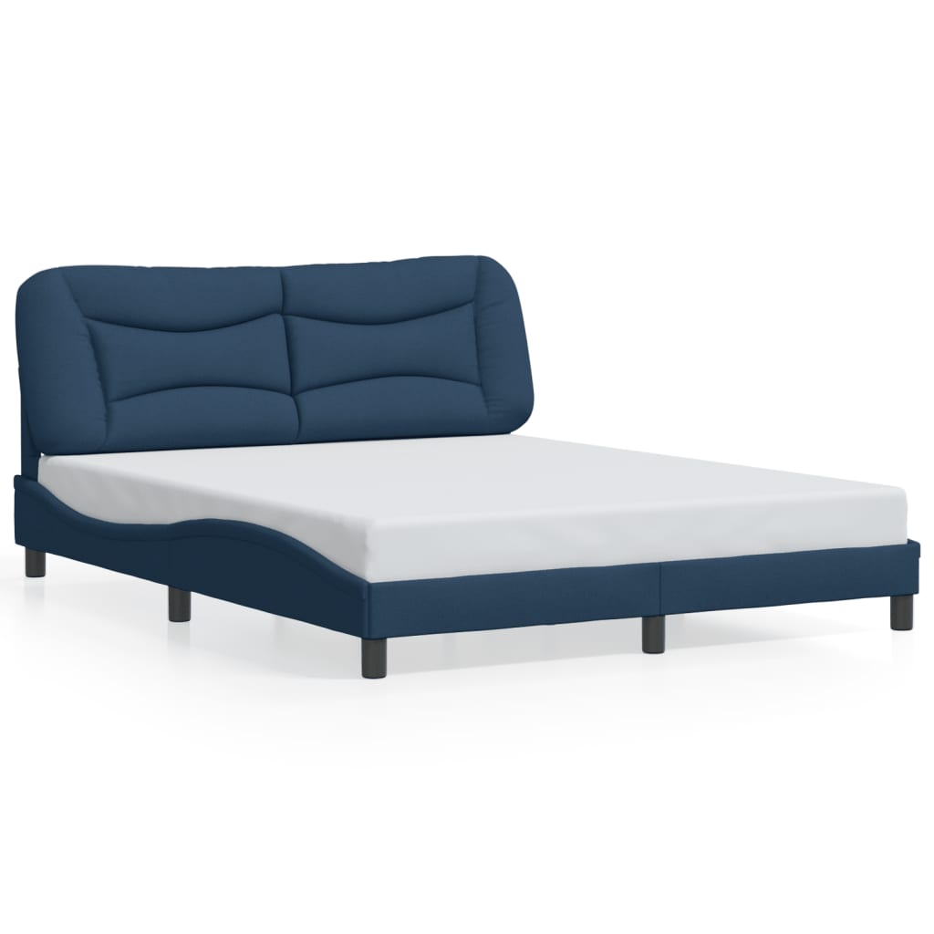 Giroletto senza Materasso Blu 160x200 cm in Tessuto