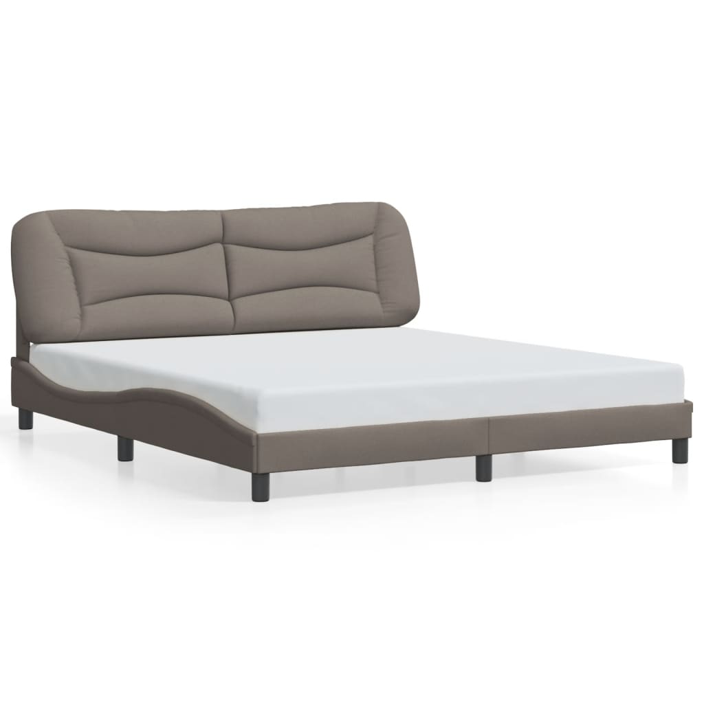 Giroletto senza Materasso Tortora 180x200 cm in Tessuto