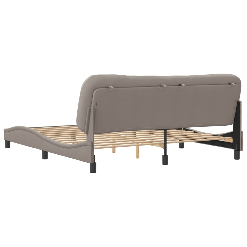 Giroletto senza Materasso Tortora 180x200 cm in Tessuto