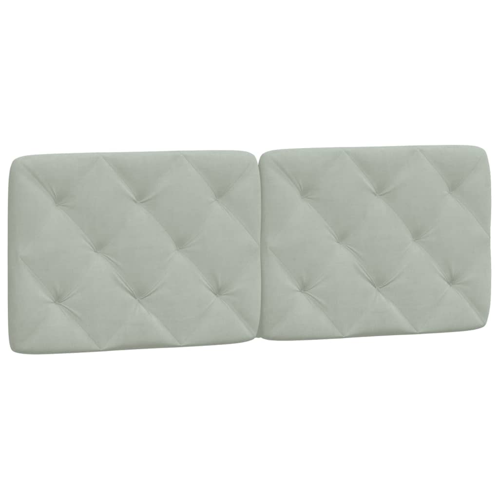 Giroletto senza Materasso Grigio Chiaro 120x200 cm Velluto