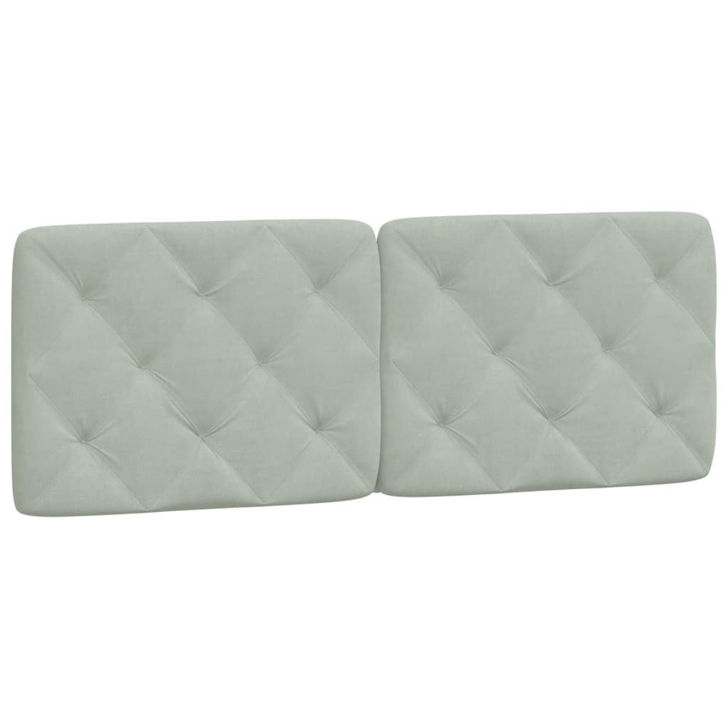 Giroletto senza Materasso Grigio Chiaro 140x190 cm Velluto