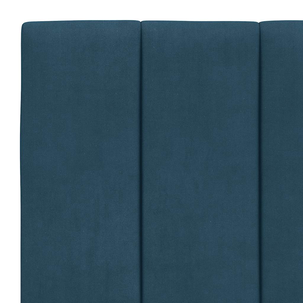 Giroletto con LED senza Materasso Hanko Blu 90x190 cm in Velluto | homemem39