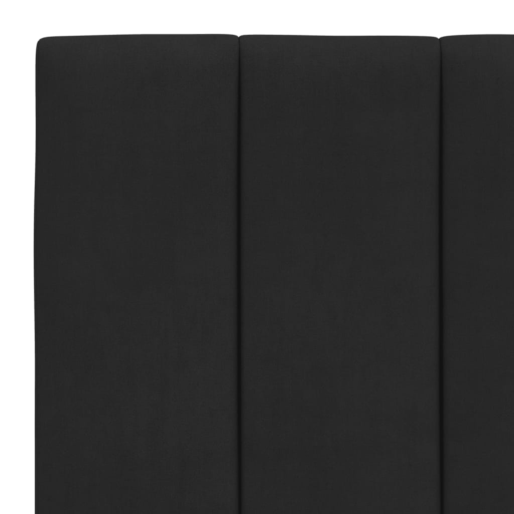 Giroletto con LED senza Materasso Hanko Nero 90x200 cm in Velluto | homemem39