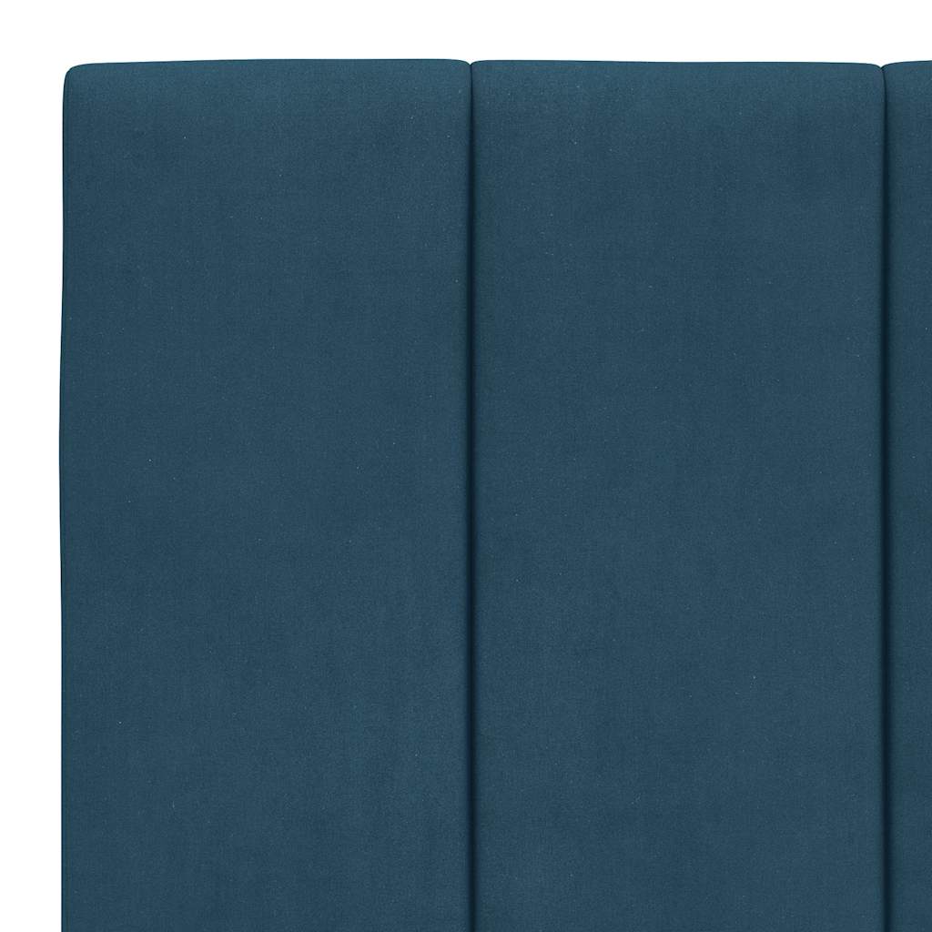 Giroletto con LED senza Materasso Hanko Blu 100x200 cm in Velluto | homemem39