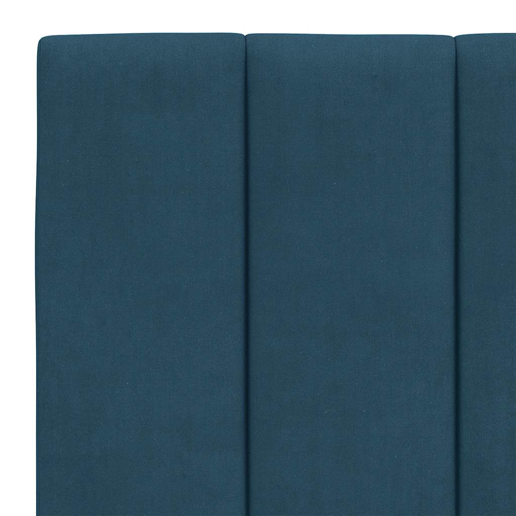 Giroletto con LED senza Materasso Hanko Blu 120x200 cm in Velluto | homemem39