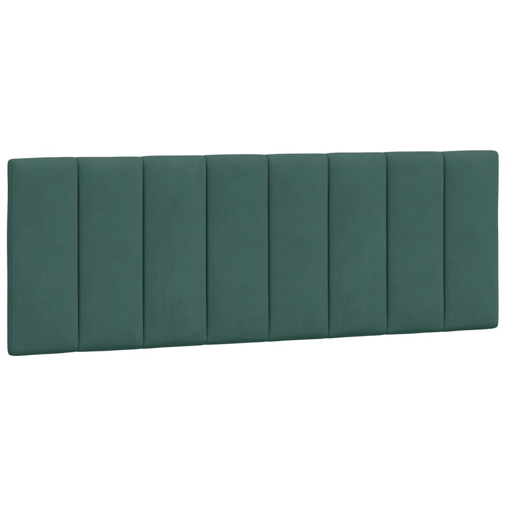 Giroletto con Luci LED Verde Scuro 140x190 cm in Velluto - homemem39