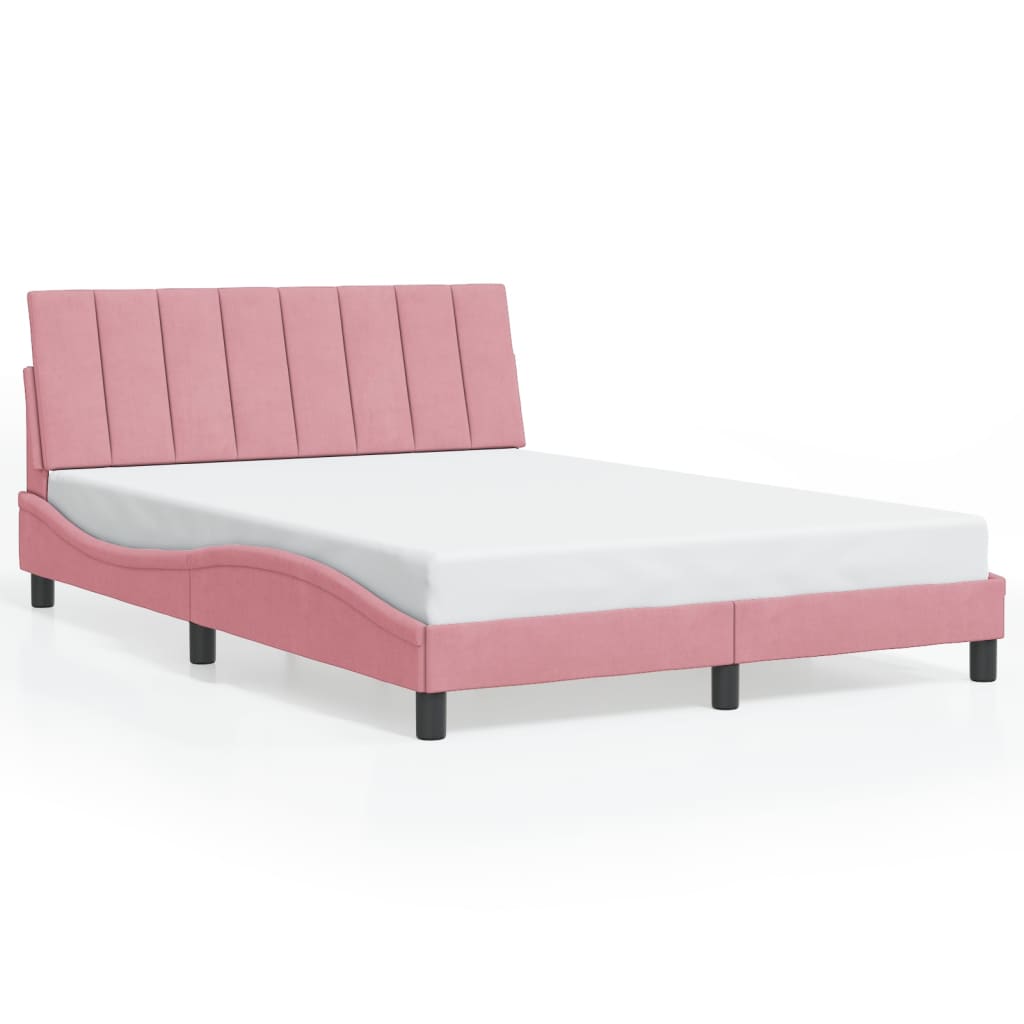 Giroletto con Luci LED Rosa 140x190 cm in Velluto