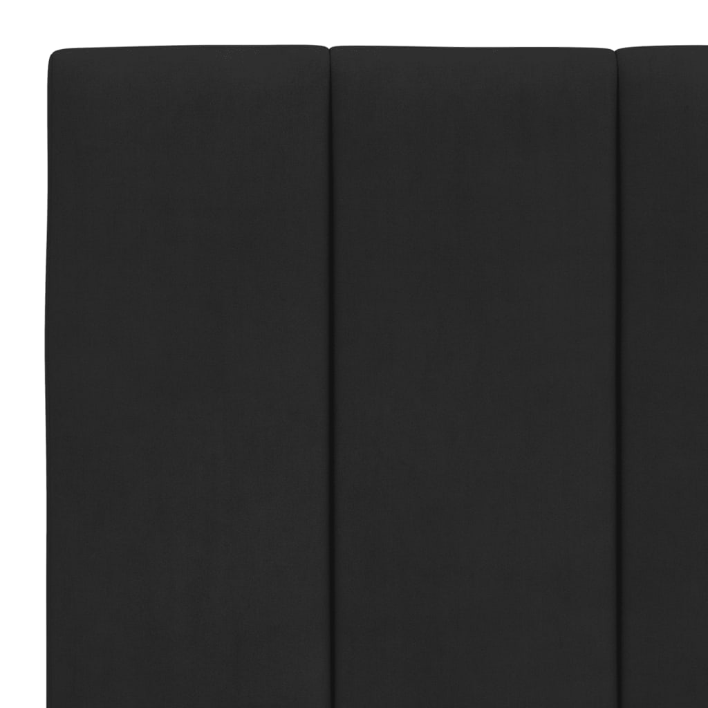 Giroletto con Luci LED Nero 180x200 cm in Velluto