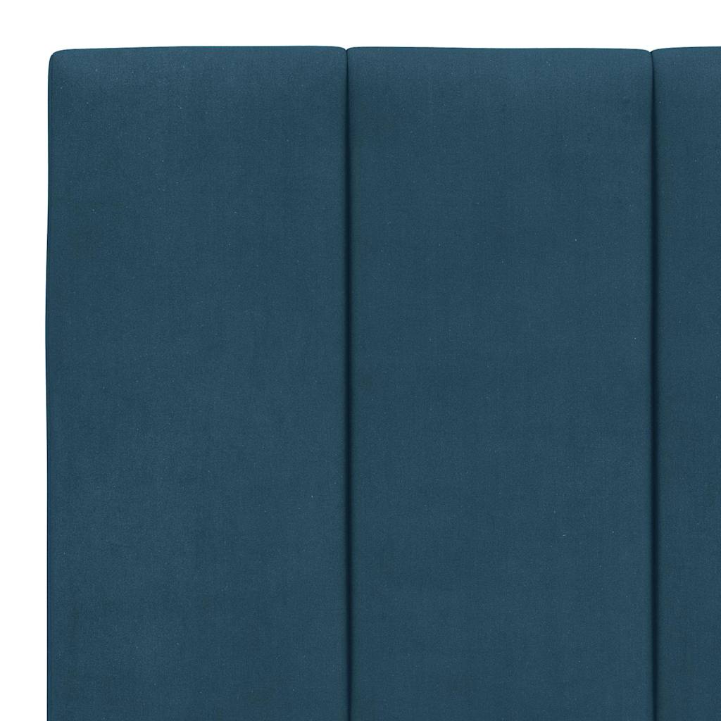 Giroletto con LED senza Materasso Hanko Blu 200x200 cm in Velluto | homemem39