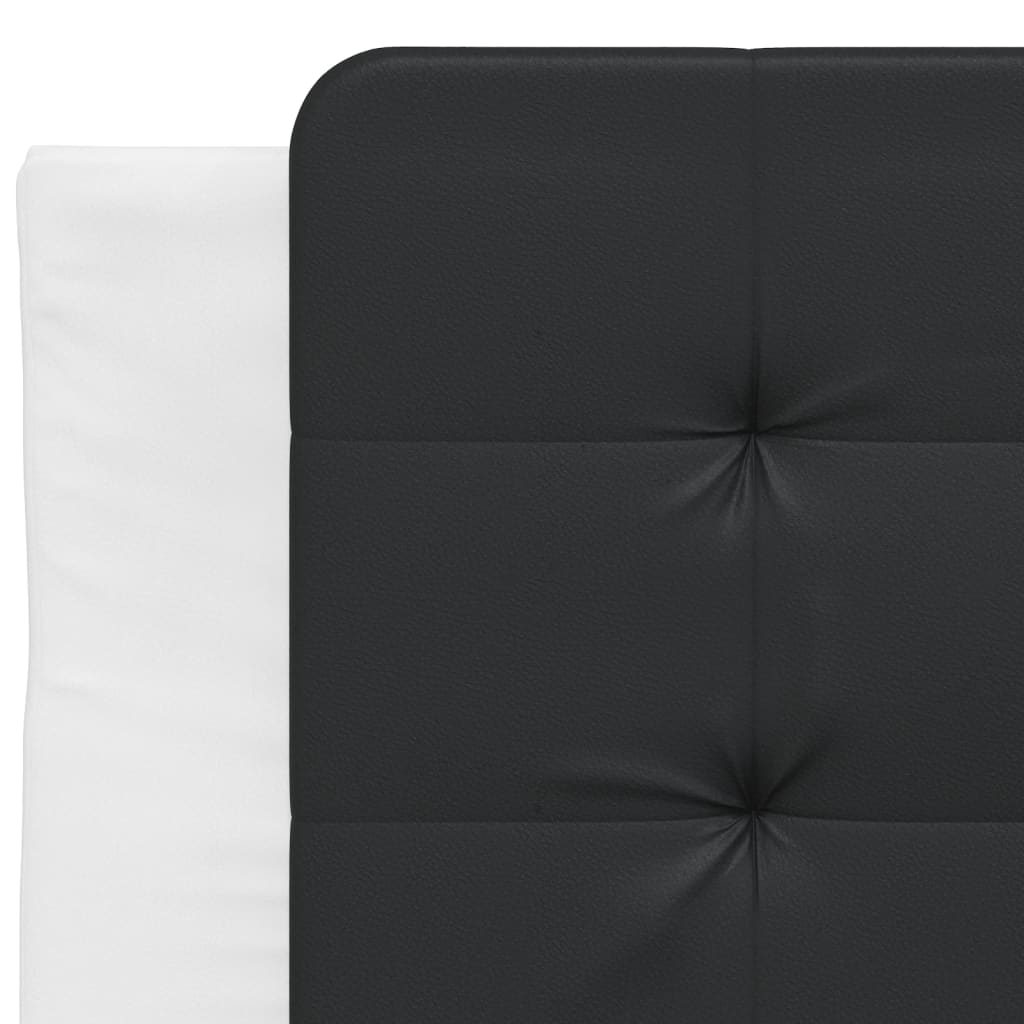 Giroletto con LED senza Materasso Zadar Bianco e Nero 90x200 cm | homemem39
