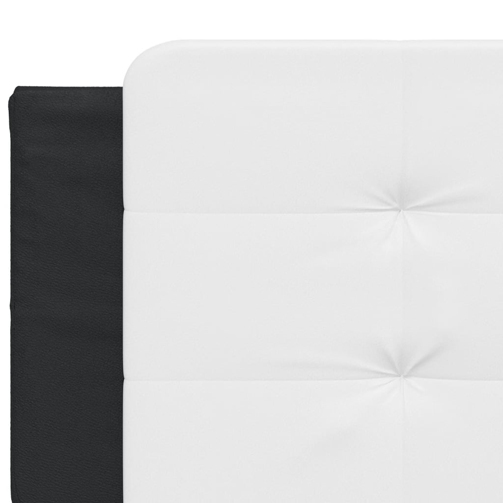 Giroletto con LED senza Materasso Zadar Nero e Bianco 200x200 cm | homemem39