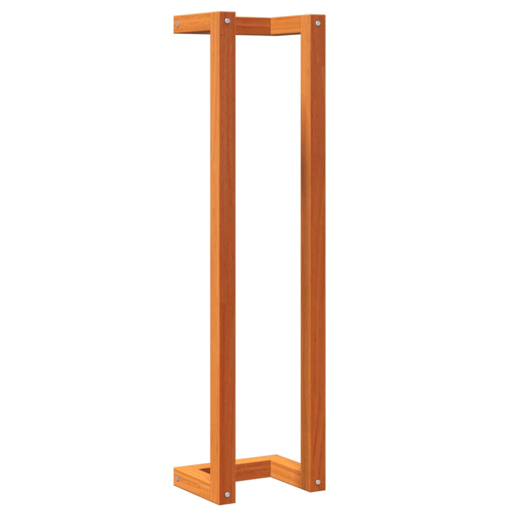 Portasciugamani Marrone Cera 23x18x90 cm Legno Massello di Pino - homemem39