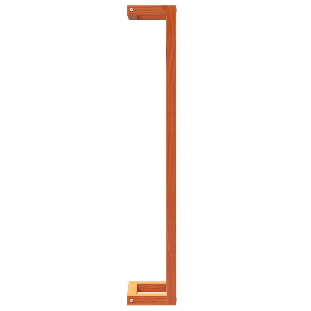 Portasciugamani Marrone Cera 23x18x110cm Legno Massello di Pino - homemem39