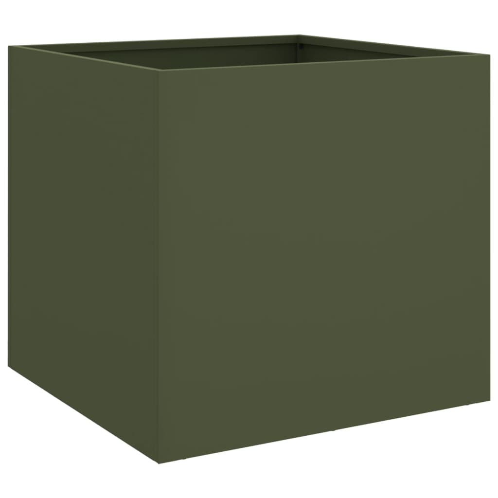 Fioriera Verde Oliva 42x40x39 cm in Acciaio